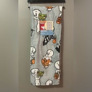 Casper the Friendly Ghost Halloween Fleece Blanket Throw 50x70 New 2024